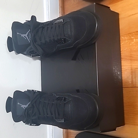 mens retro 4 black cat